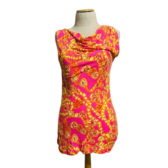 Lilly Pulitzer Womens Sz S Sleeveless Cowl Neck Tank Top - Picture 9 of 9
